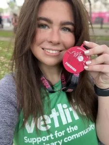 student veterinary nurse runs 10k for vitality london race