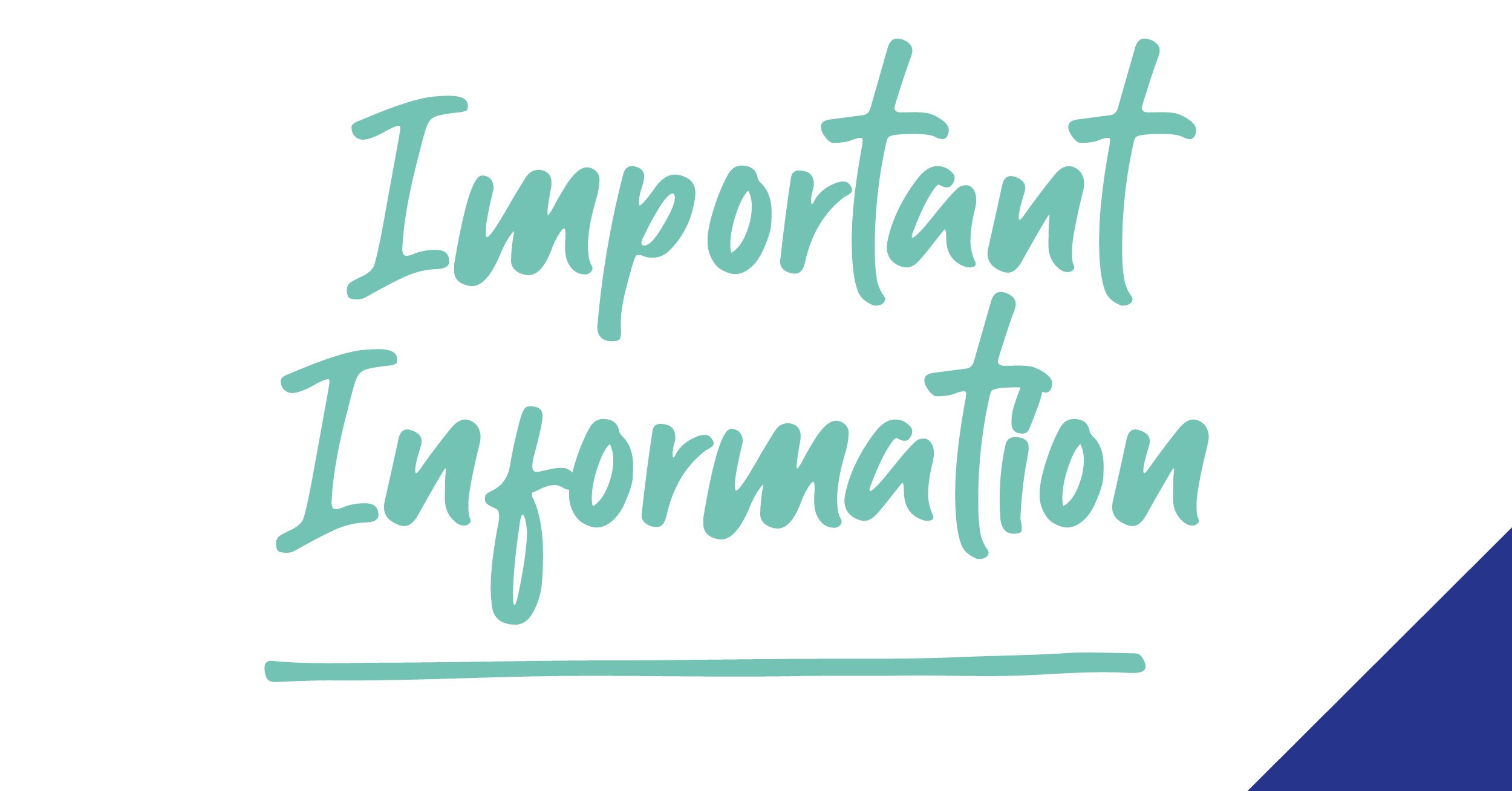 Important information - December 2020