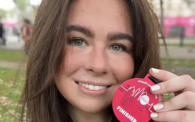 Student Nurse Katy completed the Vitality London 12k race in support of mental health
